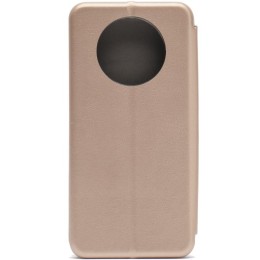 Чехол книжка для Huawei Nova Y90 Fashion Case на магнитах с визитницей Розовое золото