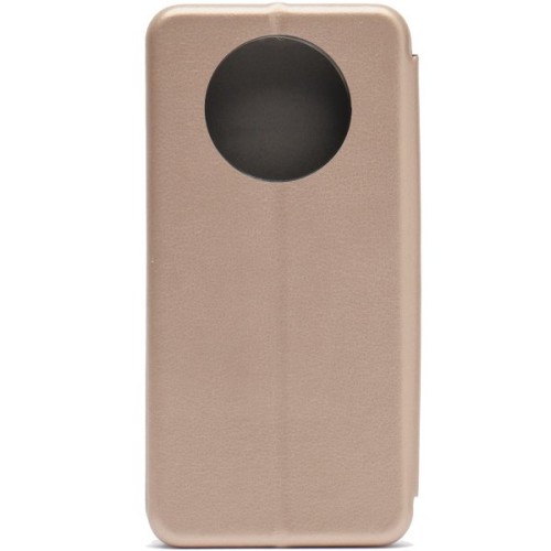 Чехол книжка для Huawei Nova Y90 Fashion Case на магнитах с визитницей Розовое золото