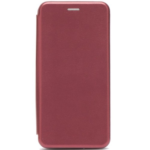 Чехол книжка для Huawei Nova Y90 Fashion Case на магнитах с визитницей Бордовый