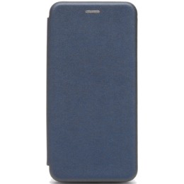 Чехол книжка для Huawei Nova Y90 Fashion Case на магнитах с визитницей Темно синий