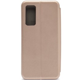Чехол книжка для Tecno Pova 2 Fashion Case на магнитах с визитницей Розовое золото