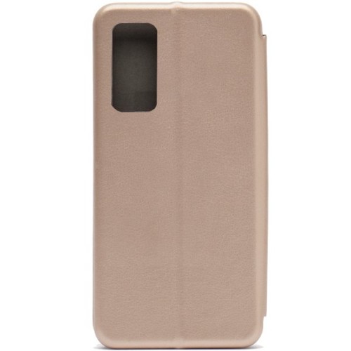 Чехол книжка для Tecno Pova 2 Fashion Case на магнитах с визитницей Розовое золото