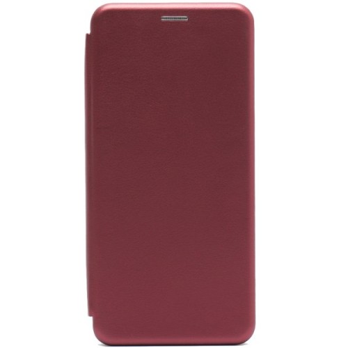Чехол книжка для Tecno Pova 2 Fashion Case на магнитах с визитницей Бордовый