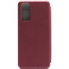 Чехол книжка для Tecno Pova 2 Fashion Case на магнитах с визитницей Бордовый