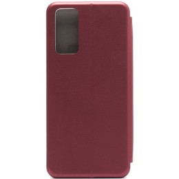 Чехол книжка для Tecno Pova 2 Fashion Case на магнитах с визитницей Бордовый