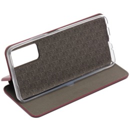 Чехол книжка для Tecno Pova 2 Fashion Case на магнитах с визитницей Бордовый