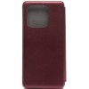 Чехол книжка для Xiaomi Redmi 10C Fashion Case Бордовый