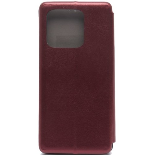 Чехол книжка для Xiaomi Redmi 10C Fashion Case Бордовый
