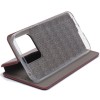 Чехол книжка для Xiaomi Redmi 10C Fashion Case Бордовый