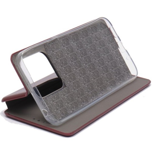 Чехол книжка для Xiaomi Redmi 10C Fashion Case Бордовый