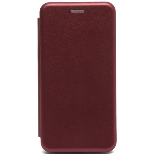 Чехол книжка для Samsung Galaxy S21 FE Fashion Case Бордовый