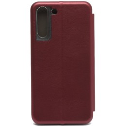 Чехол книжка для Samsung Galaxy S21 FE Fashion Case Бордовый