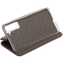 Чехол книжка для Samsung Galaxy S21 FE Fashion Case Бордовый