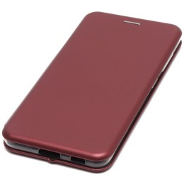 Чехол книжка для Samsung Galaxy S21 FE Fashion Case Бордовый