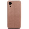 Чехол книжка для Samsung Galaxy A03 Core Fashion Case Розовое золото