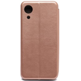 Чехол книжка для Samsung Galaxy A03 Core Fashion Case Розовое золото