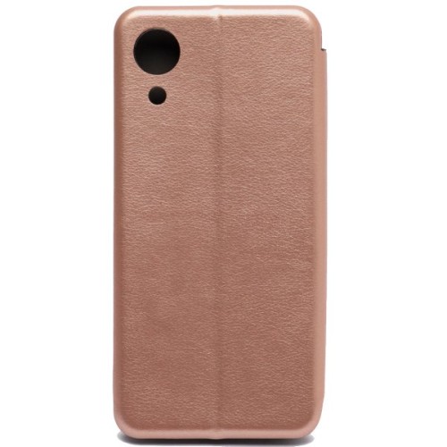 Чехол книжка для Samsung Galaxy A03 Core Fashion Case Розовое золото