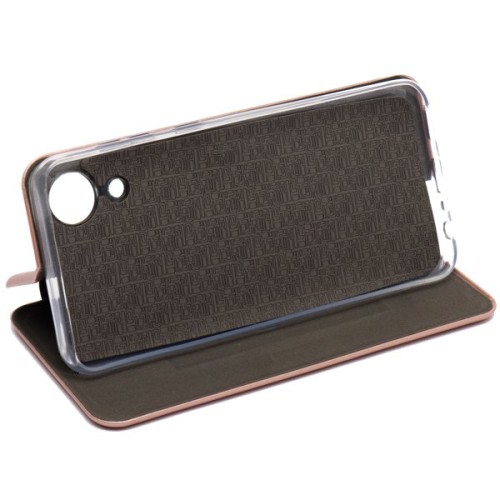 Чехол книжка для Samsung Galaxy A03 Core Fashion Case Розовое золото