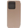 Чехол книжка для Tecno Spark 8C Fashion Case Золотой