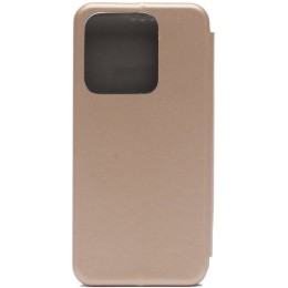 Чехол книжка для Tecno Spark 8C Fashion Case Золотой