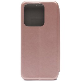 Чехол книжка для Tecno Spark 8C Fashion Case Розовое золото