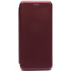 Чехол книжка для Tecno Spark 7 Fashion Case Бордовый