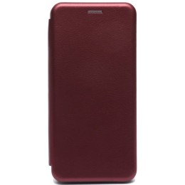 Чехол книжка для Tecno Spark 7 Fashion Case Бордовый