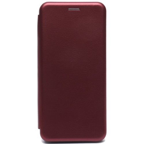 Чехол книжка для Tecno Spark 7 Fashion Case Бордовый