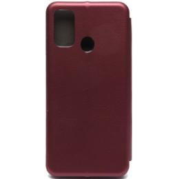 Чехол книжка для Tecno Spark 7 Fashion Case Бордовый
