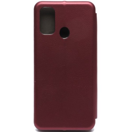 Чехол книжка для Tecno Spark 7 Fashion Case Бордовый