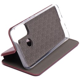 Чехол книжка для Tecno Pop 5 LTE Fashion Case Бордовый