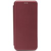 Чехол книжка для Xiaomi Poco M5 Fashion Case Бордовый
