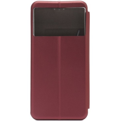 Чехол книжка для Xiaomi Poco M5 Fashion Case Бордовый