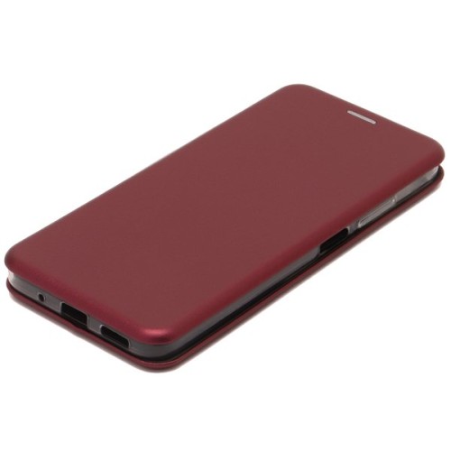 Чехол книжка для Xiaomi Poco M5 Fashion Case Бордовый