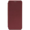 Чехол книжка для Realme 10 Fashion Case Бордовый