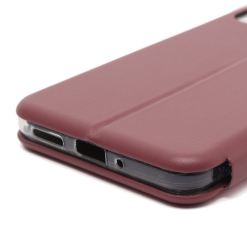 Чехол книжка для Xiaomi Redmi Note 12 5G Fashion Case Бордовый