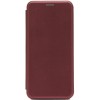 Чехол книжка для Realme C33 Fashion Case Бордовый
