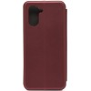 Чехол книжка для Realme C33 Fashion Case Бордовый
