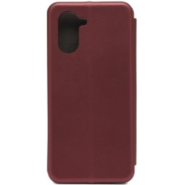 Чехол книжка для Realme C33 Fashion Case Бордовый