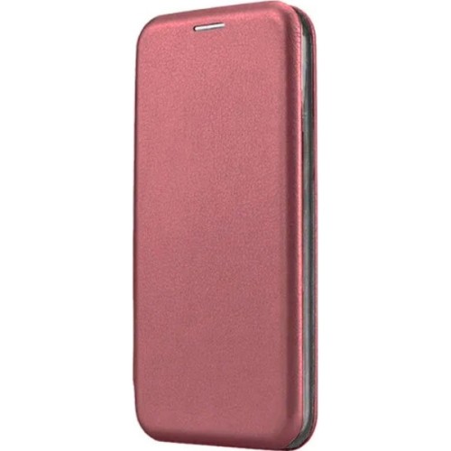 Чехол-книжка для Tecno Spark 30C Fashion Case на магнитах с визитницей Темно-красный
