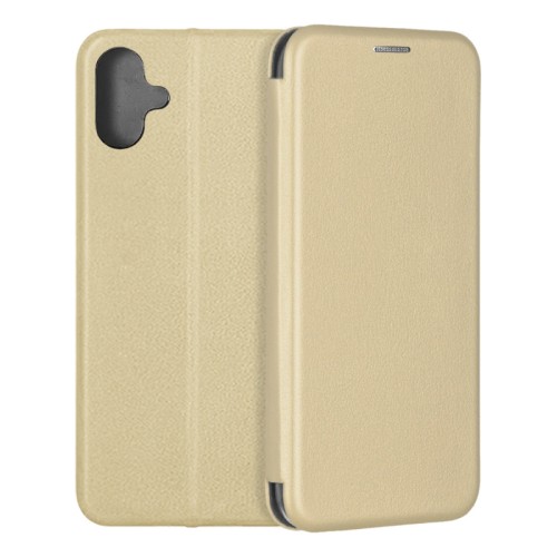 Чехол-книжка для Samsung Galaxy A06 Fashion Case на магнитах с визитницей Золотой