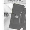 Чехол-книжка для Samsung Galaxy A06 Fashion Case на магнитах с визитницей Золотой