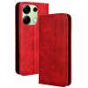 Чехол-книжка для Xiaomi Redmi Note 13 Fashion Case на магнитах с визитницей Темно-красный