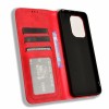 Чехол-книжка для Xiaomi Redmi Note 13 Fashion Case на магнитах с визитницей Темно-красный