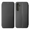 Чехол-книжка для Samsung Galaxy A55 Fashion Case на магнитах с визитницей Черный