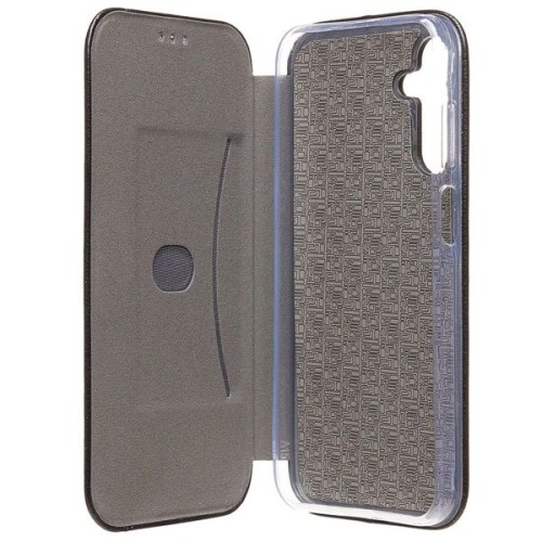 Чехол-книжка для Samsung Galaxy A55 Fashion Case на магнитах с визитницей Черный