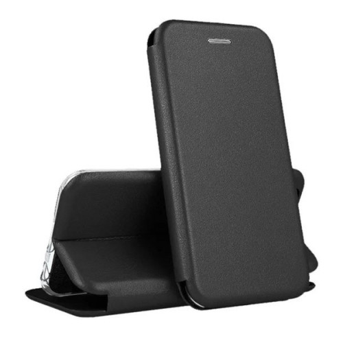 Чехол-книжка для Samsung Galaxy A55 Fashion Case на магнитах с визитницей Черный