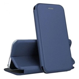 Чехол-книжка для Samsung Galaxy A55 Fashion Case на магнитах с визитницей Темно-синий