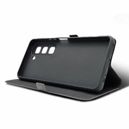 Чехол-книжка для Infinix Hot 50 Fashion Case на магнитах с визитницей Черный