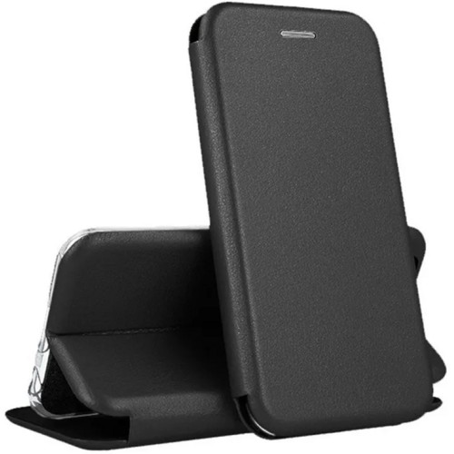 Чехол-книжка для Xiaomi Redmi 14C / Poco C75 Fashion Case на магнитах с визитницей Черный